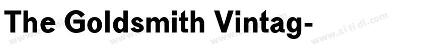 The Goldsmith Vintag字体转换